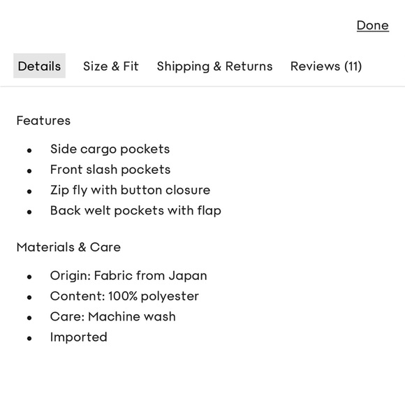 NWT Wilfred New Bridger Cargo Pants - Light Birth - Picture 7 of 11